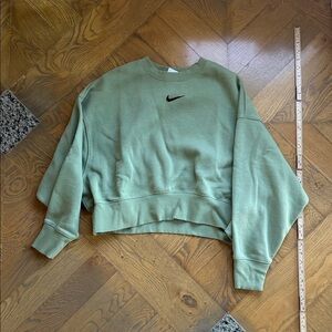 Nike Women's Olive Crew Neck Sweater